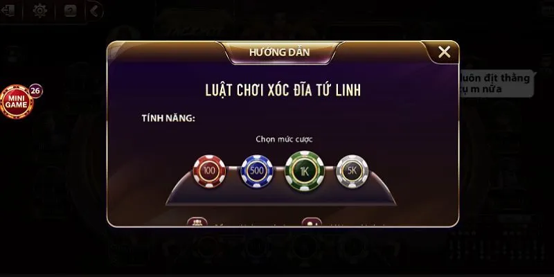 Cách chơi Xóc Đĩa Tứ Linh dễ hiểu cho người mới tham gia